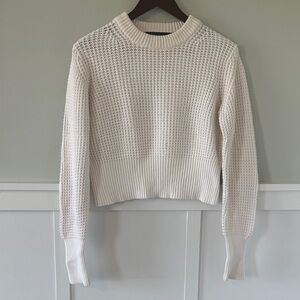 French Connection Cream Crew Neck Sweater